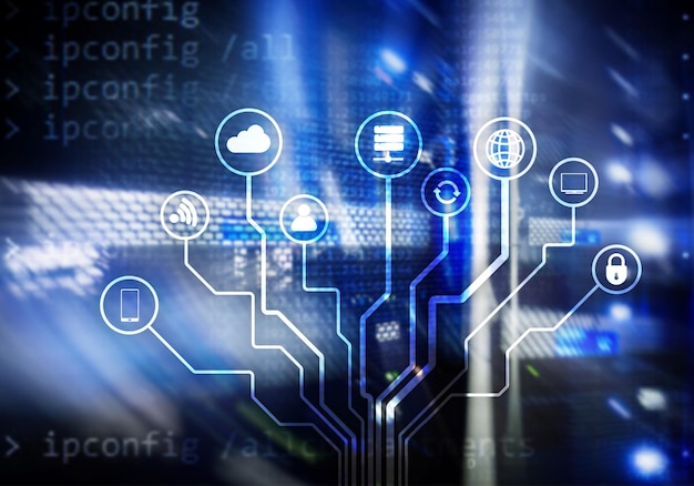 IOT Internet de las cosas concepto de telecomunicaciones