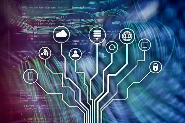 IOT Internet de las cosas concepto de telecomunicaciones