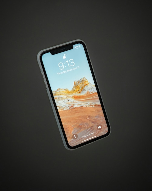 un iphone con la hora de 11:05 en él