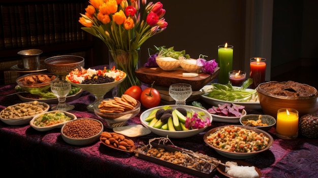 Irã Experimente a celebração vibrante de Nowruz, o Ano Novo persa, com uma mesa festiva HaftSeen