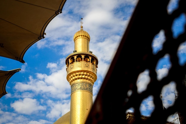 Foto irak najaf imam ali amiralmomenin sagrado santuario mezquita chií islámico árabe oro zarih gonbad