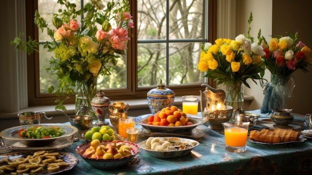 Iran Erleben Sie die lebendige Feier des Nowruz, des persischen Neujahrs, mit einem festlichen HaftSeen-Tisch