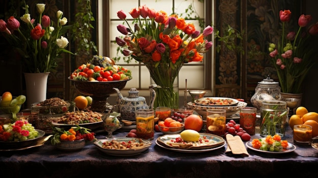 Irán Experimenta la vibrante celebración de Nowruz, el Año Nuevo persa, con una mesa festiva de HaftSeen
