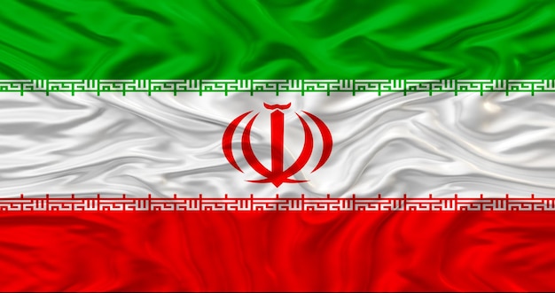 Iranische Nationalflagge.