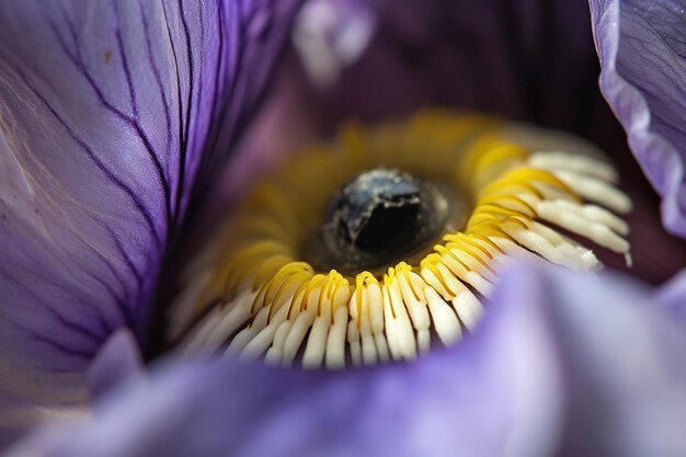 Foto iris bloom eye in der nähe