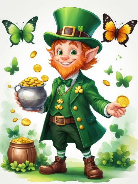 Irisches St. Patrick-Illustrations-Cartoon-Design