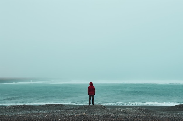 Foto isla hermosa en el estilo del minimalismo