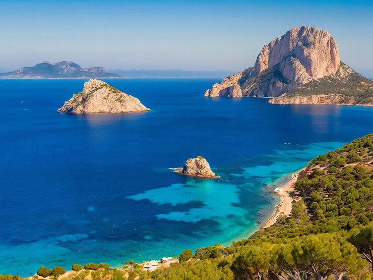 La isla de Ibiza S Vedra desde la perspectiva