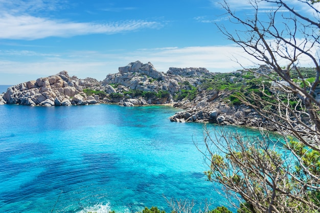 Isla italiana de Cerdeña en el mar Mediterráneo.