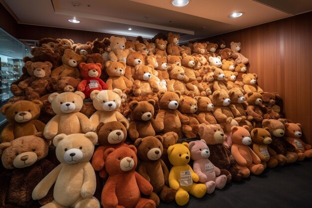 La isla de Jeju, Corea, el 12 de octubre, el museo del oso de peluche es famoso.