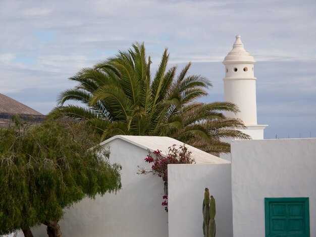 La isla de Lanzaote en España