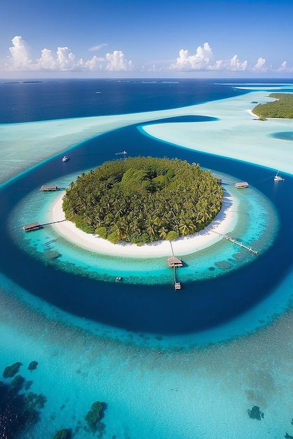 Foto la isla de las maldivas