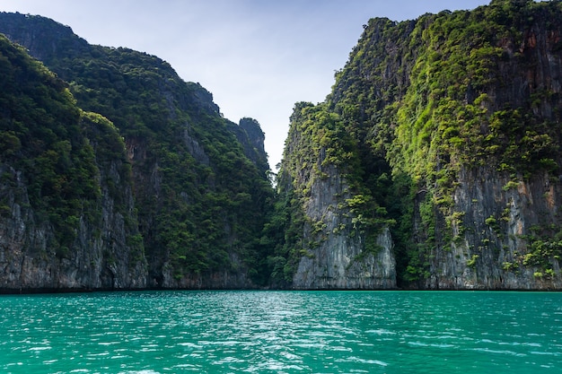 Isla de Phi Phi Leh de la bahía de Maya, Krabi Tailandia