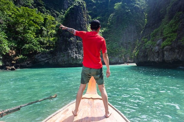 Isla de Phi Phi Leh de la bahía de Maya, Krabi Tailandia