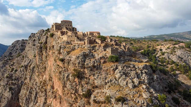 Isla de Quíos - Grecia. El pueblo abandonado de Anavatos, a menudo llamado "Mystras of the North Egeo"