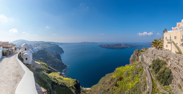 Isla de Santorini al atardecer Grecia