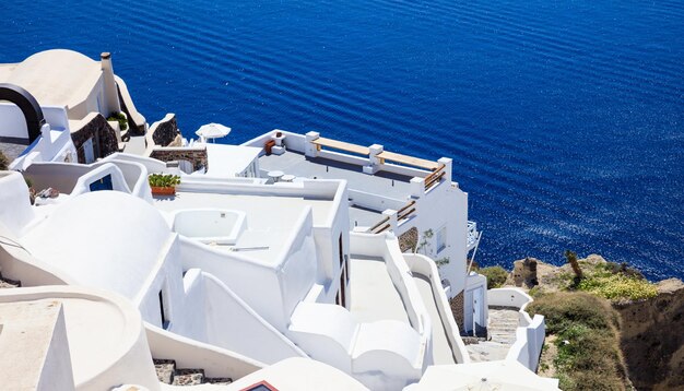 Isla de Santorini Grecia Caldera sobre el mar Egeo