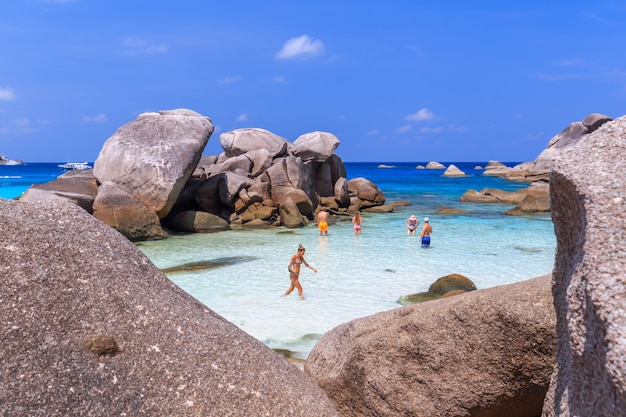 Isla Similan en el mar de Andamán, Phuket, Tailandia