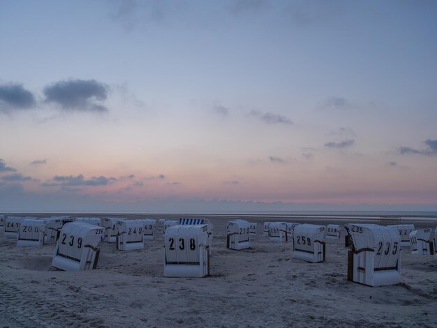 Foto isla de spiekeroog en el mar del norte