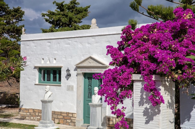 La isla de Tinos Grecia Arte de mármol Casa museo de Chalepas en el pueblo de Pyrgos