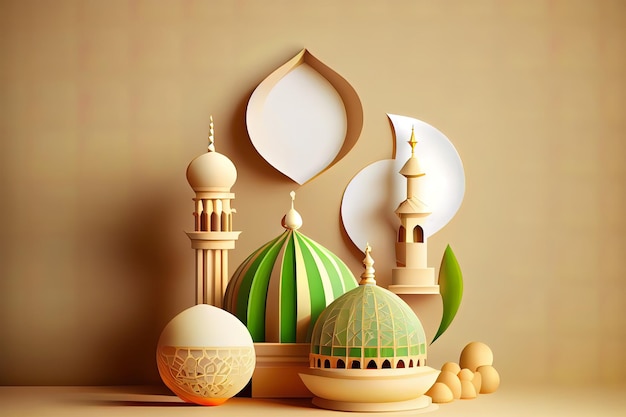 Islamische Dekoration Generative Ai