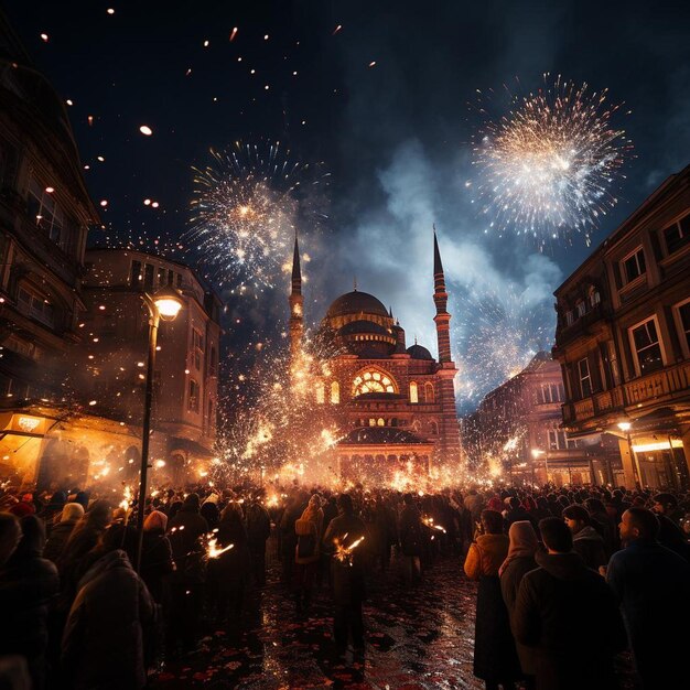 Islamische Feierlichkeiten Finale Eid Al Adha Foto