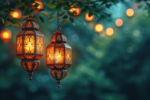 islamische Grußkarte für Ramadan Kareem oder Ied Mubarak Hintergrund