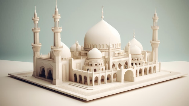 Islamische Moschee Eid al Adha, das Opferfest Generative KI