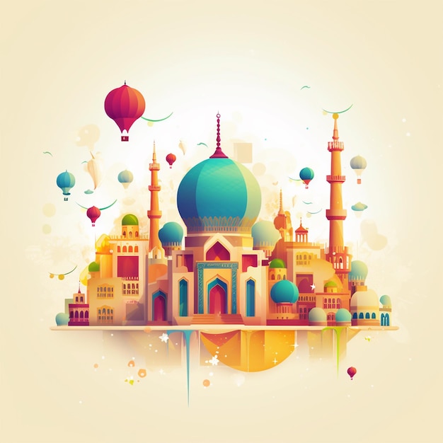 Islamische Moschee-Illustration