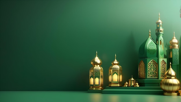 Islamischer grüner Hintergrund