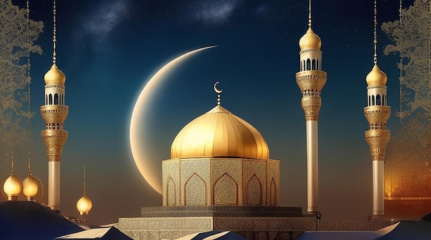 Islamischer Hintergrund geeignet für Eid-Grüße Fitr Adha Muharram Ramadan