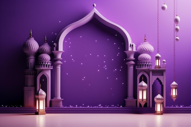 Islamischer Hintergrund-Kopierraum für Text Ramadan oder islamisches Feiertagskonzept mit Kopierraum für Texte
