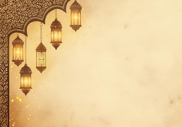 Islamischer Hintergrund mit modernem minimalistischen Stil