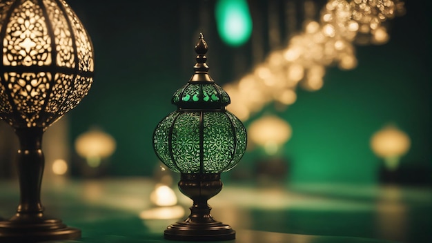 Islamischer Luxus grüner Hintergrund