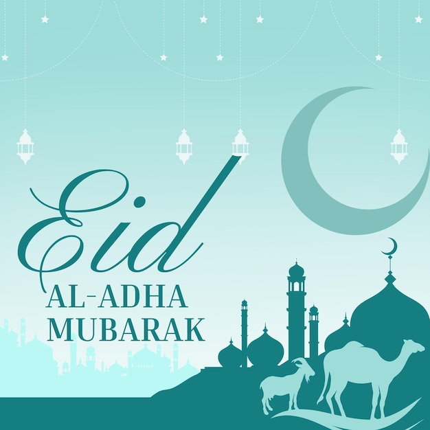 Islamisches Eid al-Adha-Poster