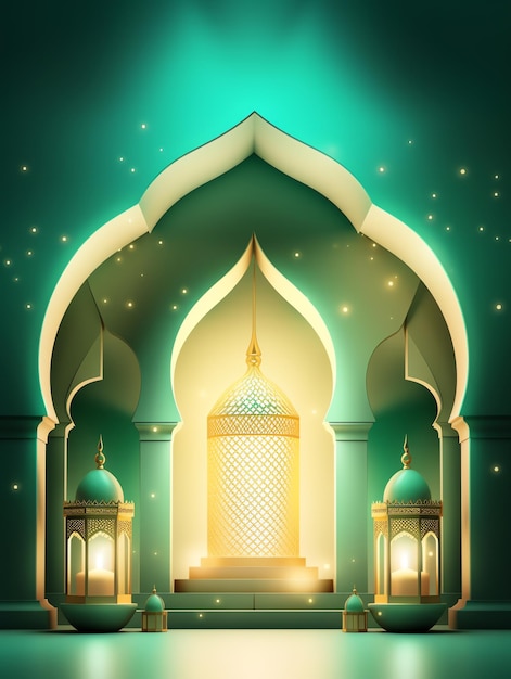 islamisches Eid al-Fitr-Banner zeitgenössisches Design