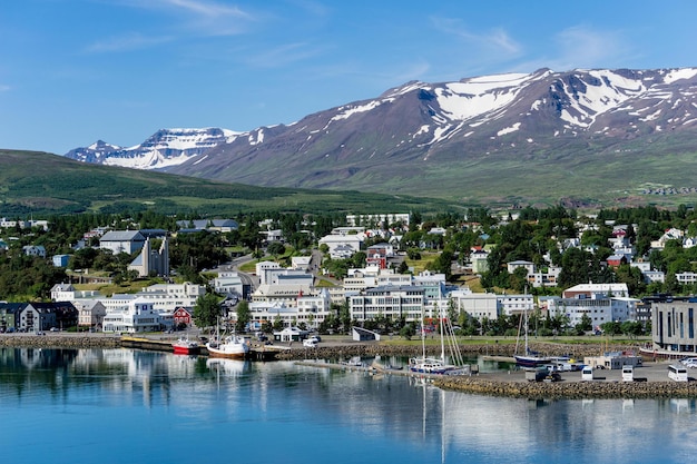 Island Angeln Akureyrarkirkja Hills Kirchenboote