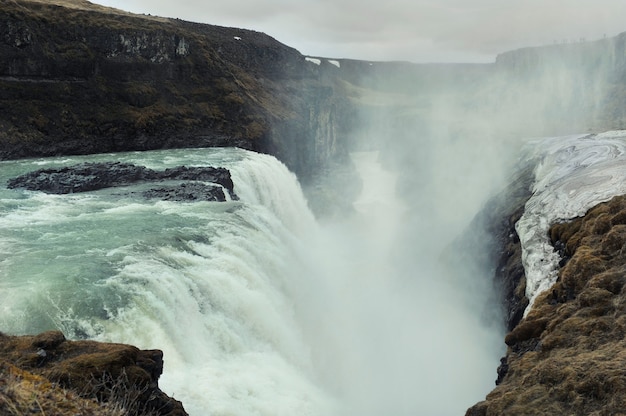 Island Wasserfall Gullfoss