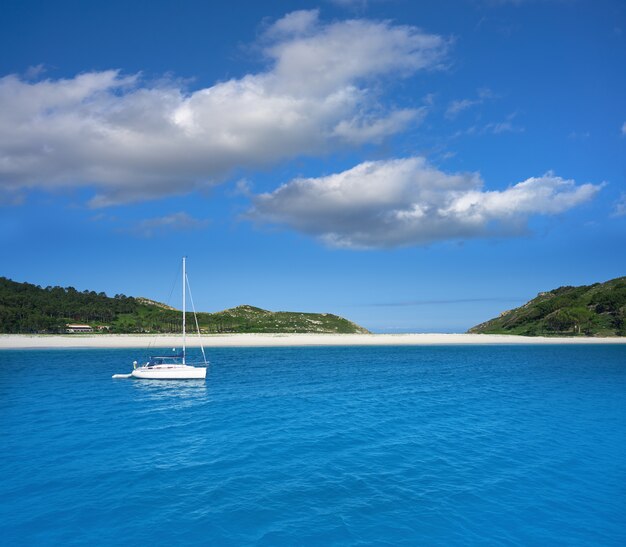 Islas cies ilhas perto de vigo galiza espanha