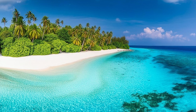 Foto las islas maldivas océano paraíso de playas tropicales
