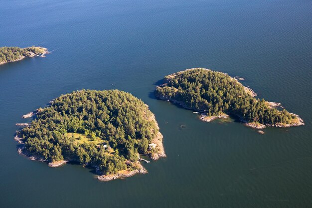 Islas Trail cerca de Sunshine Coast, Columbia Británica, Canadá