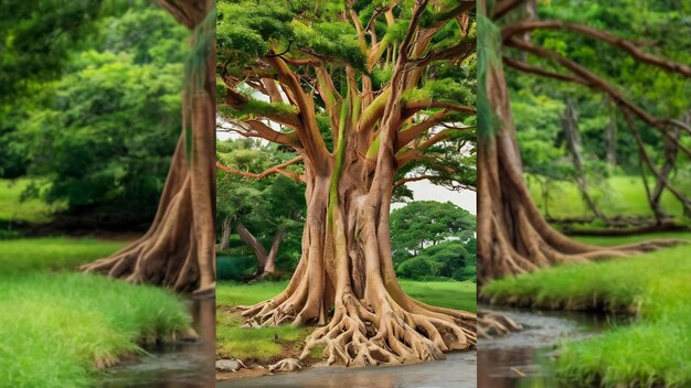 Isolado de árvore para decoração ecológica