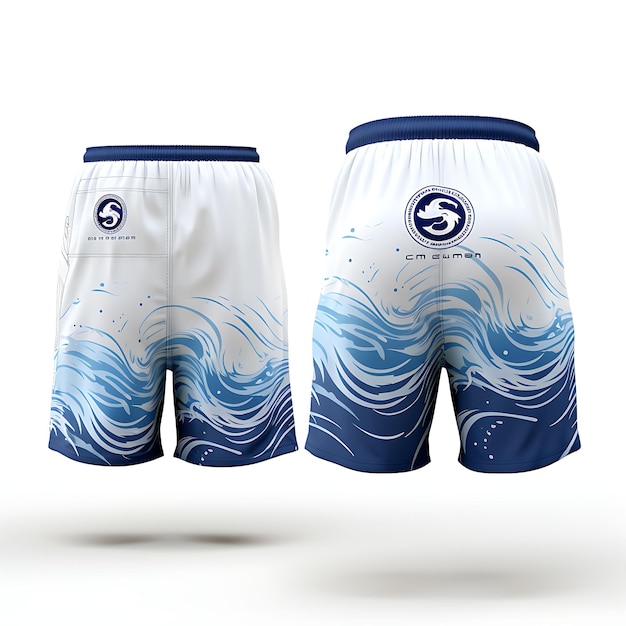 Foto isolado de masters water polo para homens jammer swim suit style com polyb 3d swim suit design em branco