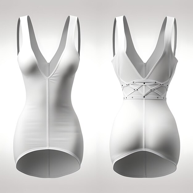Foto isolado de shapewear slips controle full slips correias ajustáveis em preto branco blanco moda limpa