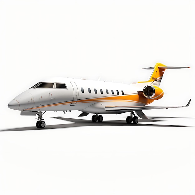 Isolado do Bombardier Challenger 350 2013 Business Jet em fundo branco em branco BG em branco limpo