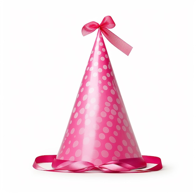 Isolamento de chapéu de aniversário rosa