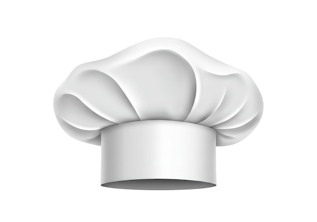 Isolated Classic White Chefs Hat