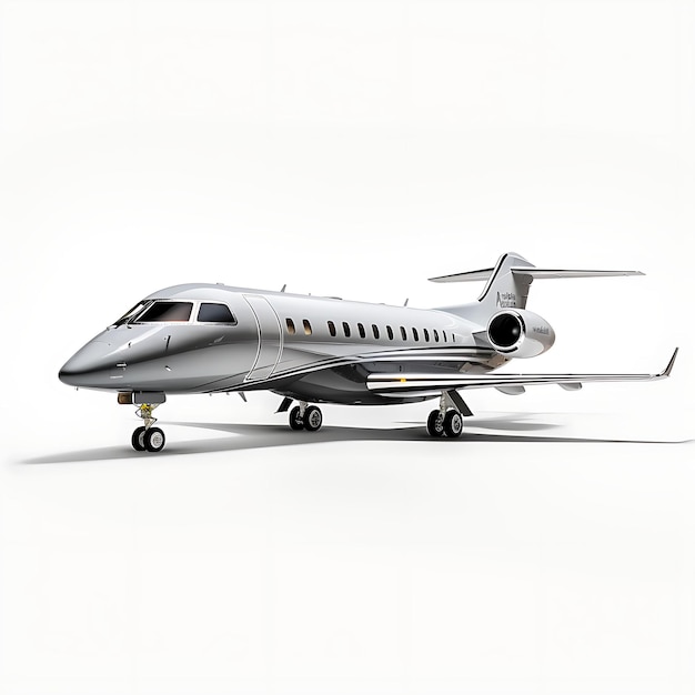 Isoliert von Embraer Legacy 450 2014 Midsize Business Jet auf weißem Backgr auf weißem BG Blank Clean