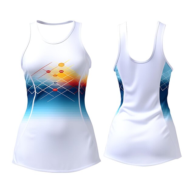 Isoliert von Wettkampf-Waterpolo für Frauen Kurz-Schwimmanzug-Stil mit 3D-Schwimmeranzug-Design Leer