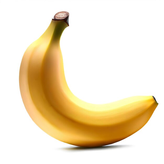 Isolierte Banane auf weißem Hintergrund